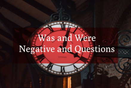 Was and Were Negative and Questions